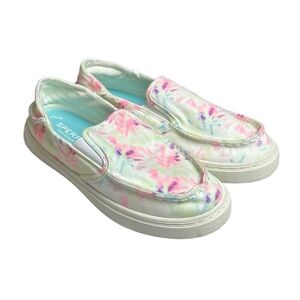 NWOT Sperry Salty Tie Dye Top Slider Shoes 4 Youth (6 Woman)